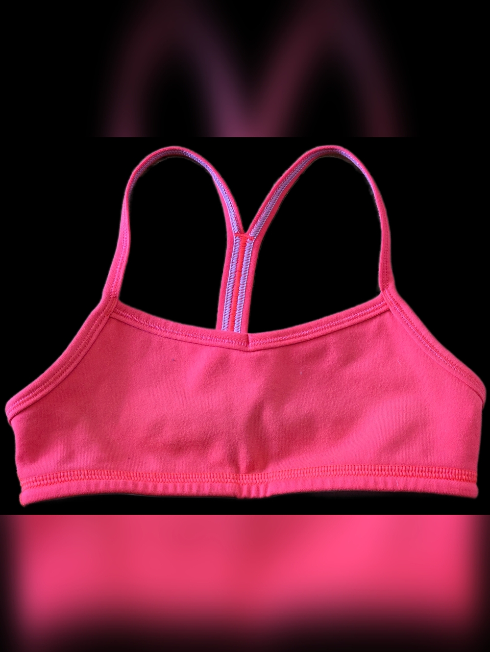 Size 6 Ivivva Hot Pink Racerback Sports Bra